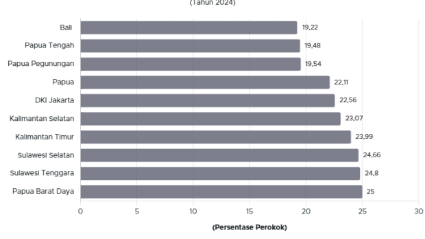 10 Provinsi Paling Bebas Perokok 2024